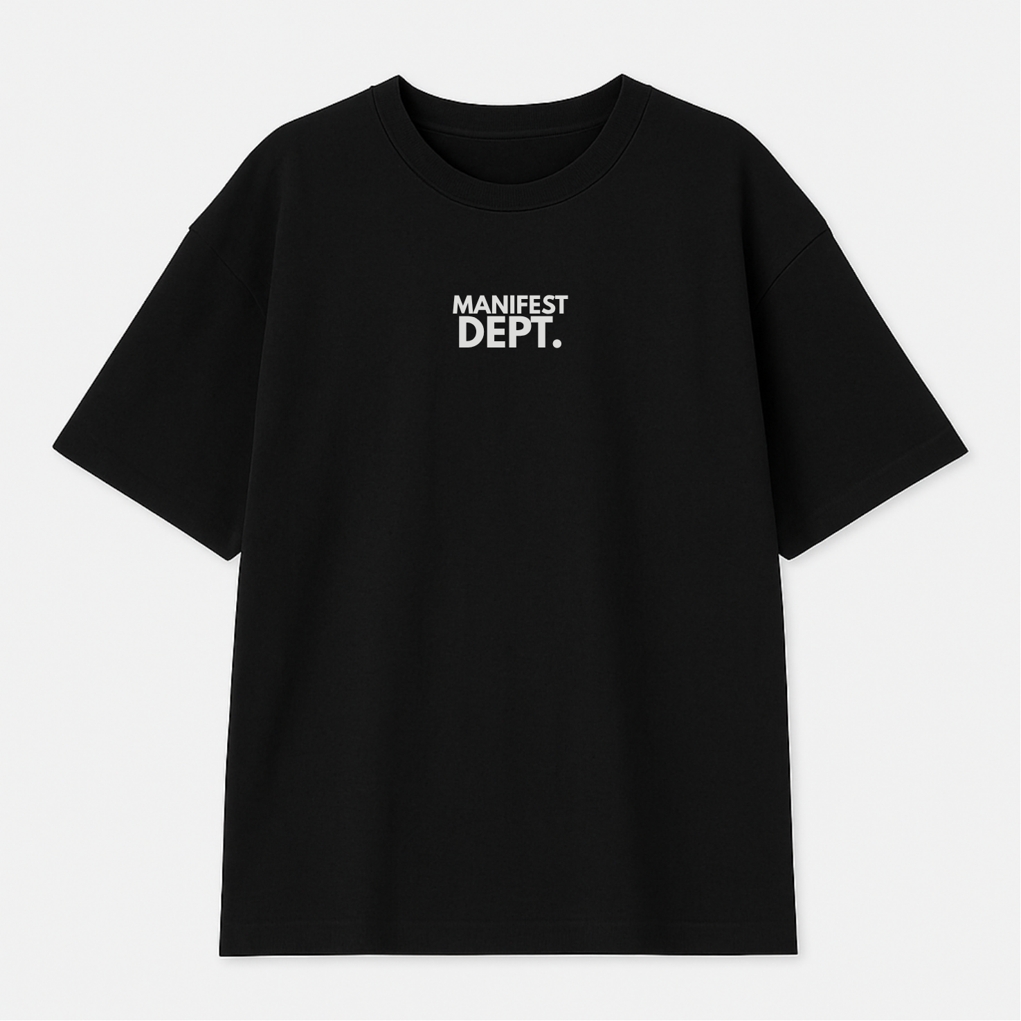 CAMISETA MANIFEST DEPT NEGRA OVERSIZE